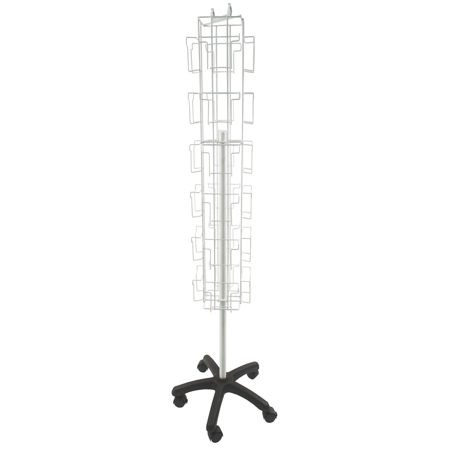 ROTATING FLOOR CARD STAND 24 POCKETS