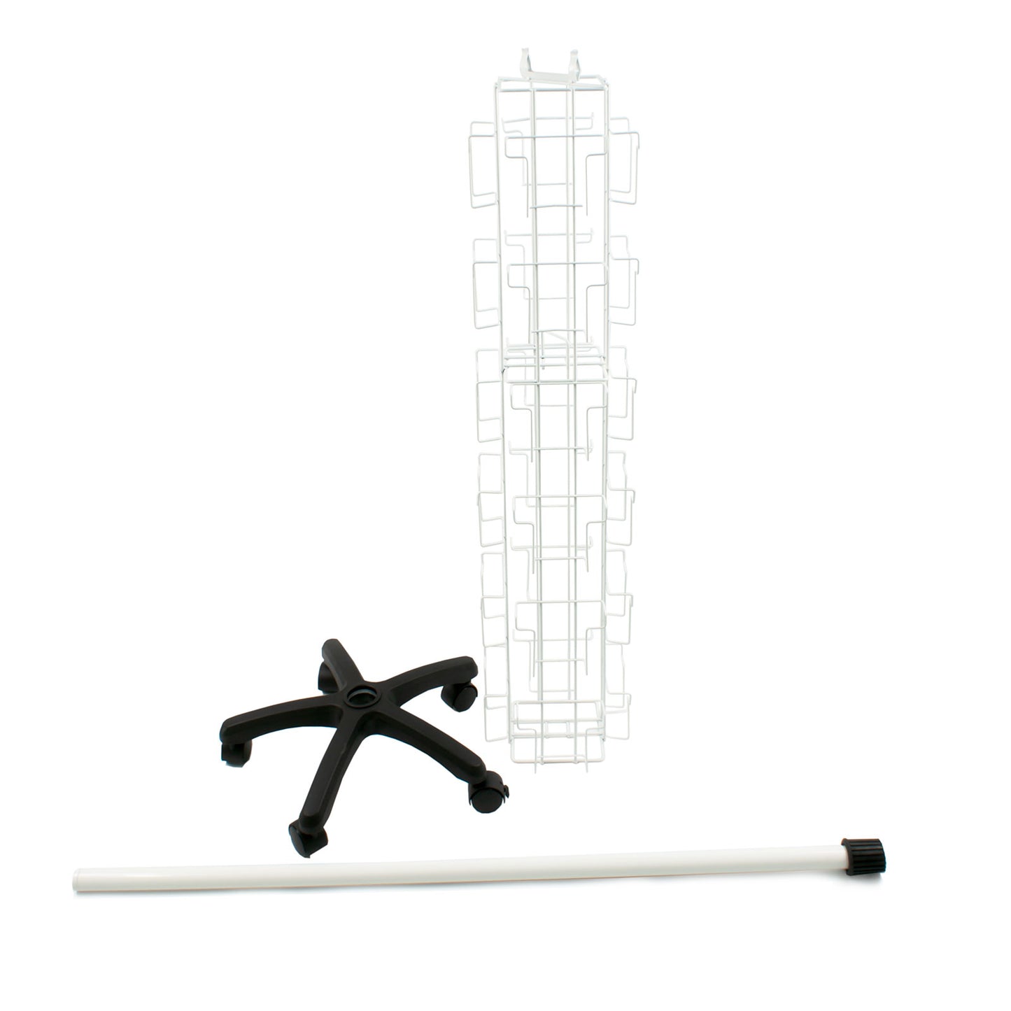 ROTATING FLOOR CARD STAND 24 POCKETS