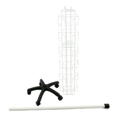 ROTATING FLOOR CARD STAND 24 POCKETS