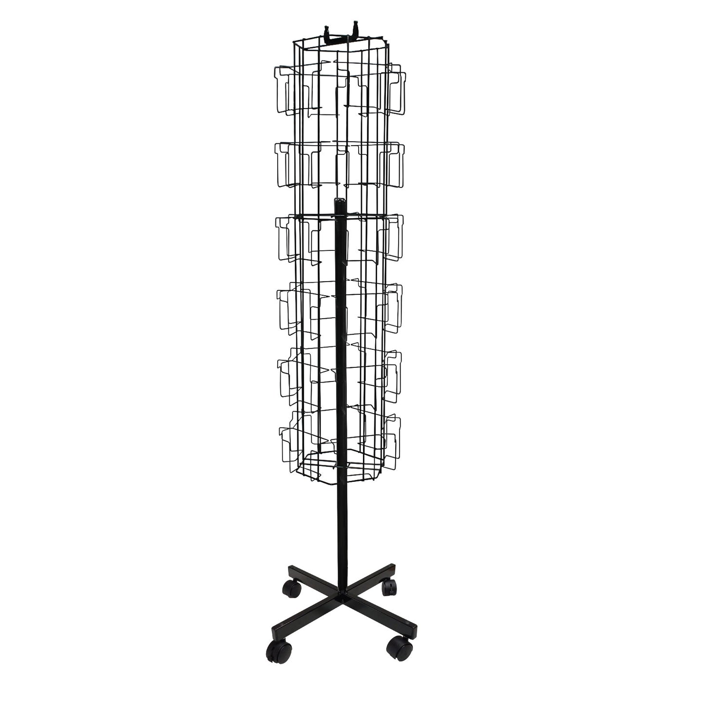 ROTATING FLOOR CARD STAND 36 POCKETS