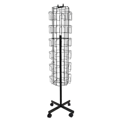 ROTATING FLOOR CARD STAND 36 POCKETS