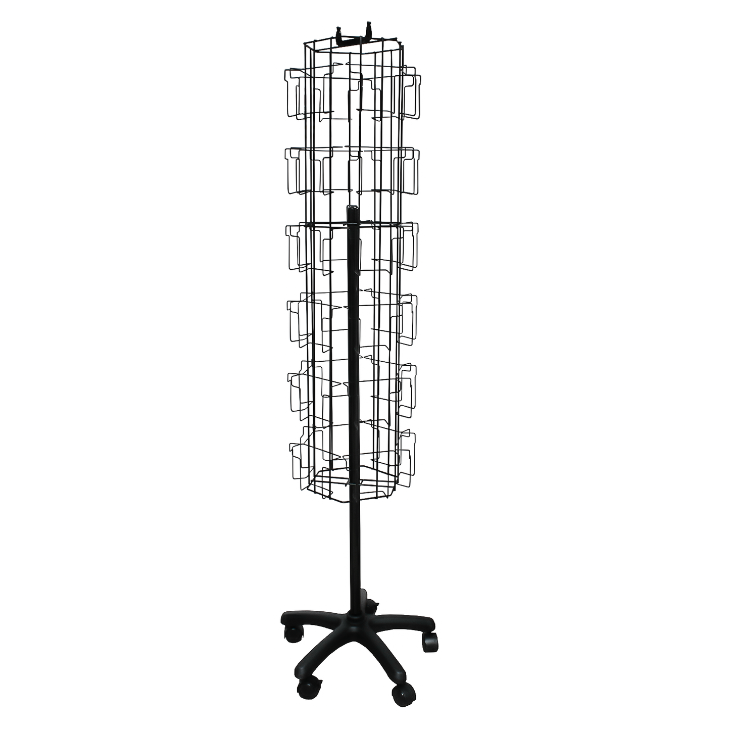 ROTATING FLOOR CARD STAND 36 POCKETS