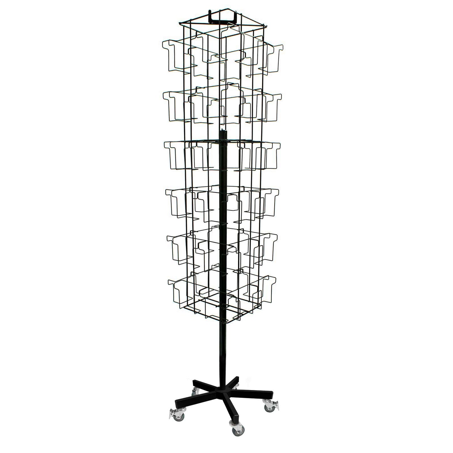ROTATING FLOOR CARD STAND 48 POCKETS