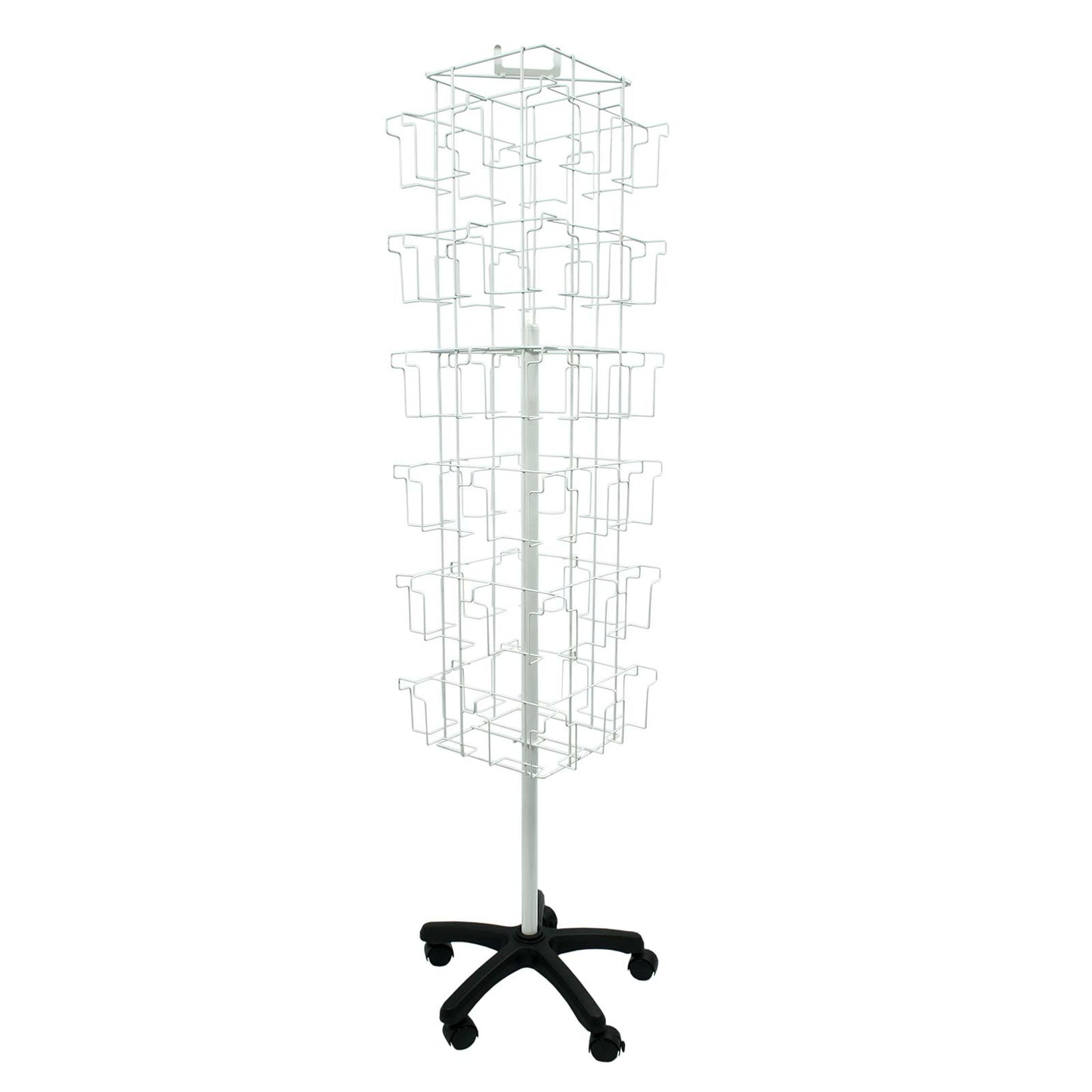ROTATING FLOOR CARD STAND 48 POCKETS