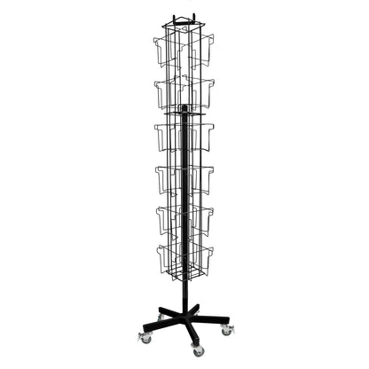ROTATING GREETING CARD STAND 24 POCKETS