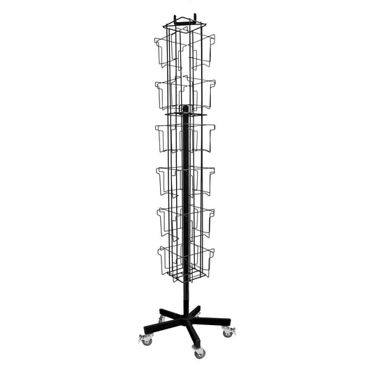 ROTATING GREETING CARD STAND 24 POCKETS