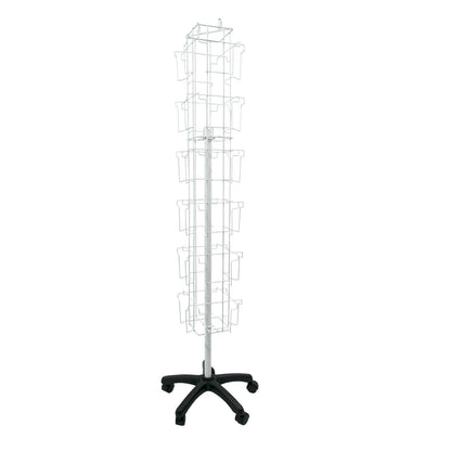 ROTATING GREETING CARD STAND 24 POCKETS