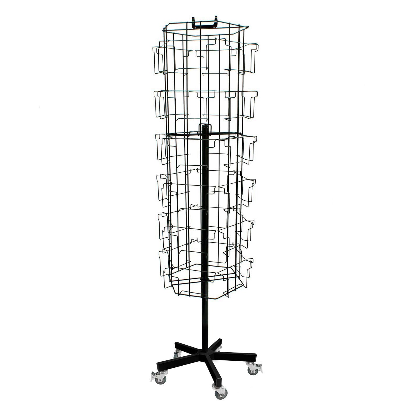 ROTATING FLOOR CARD STAND 48 POCKETS