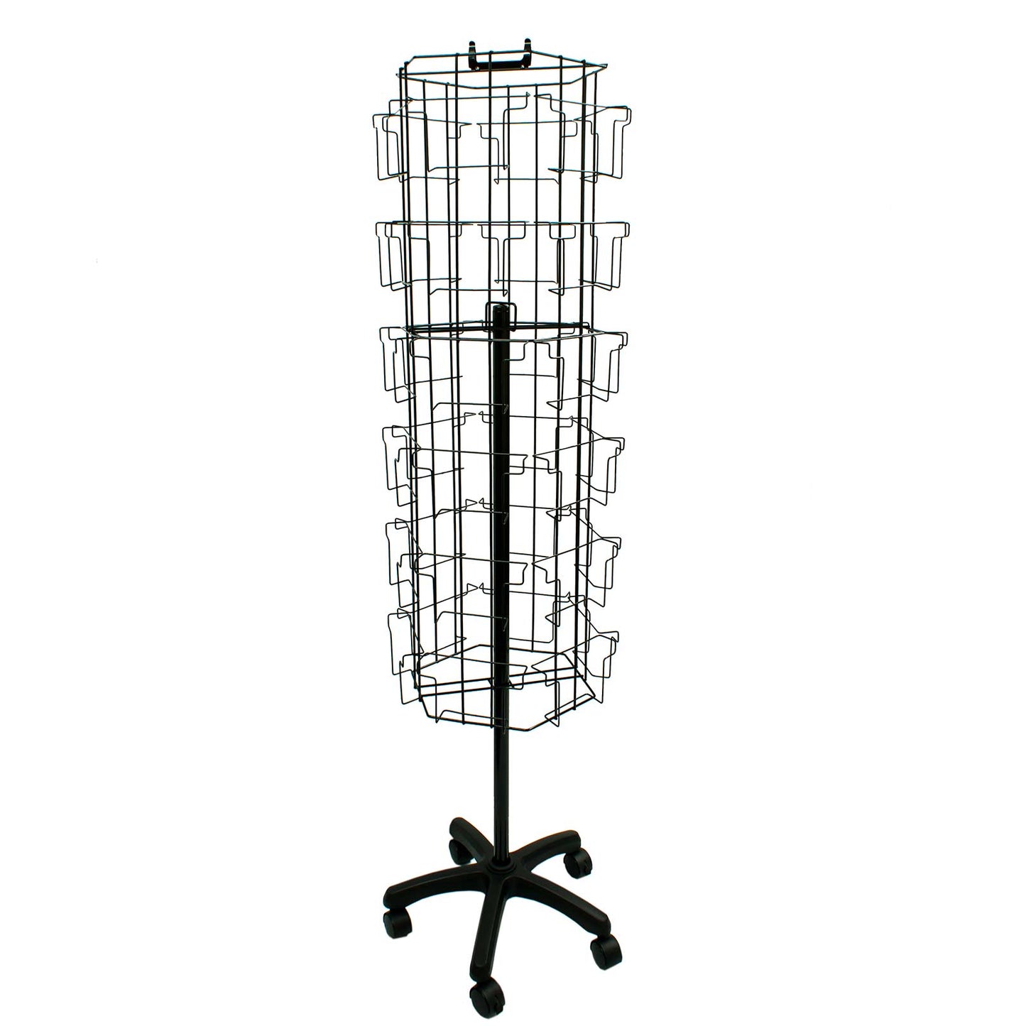 ROTATING FLOOR CARD STAND 48 POCKETS