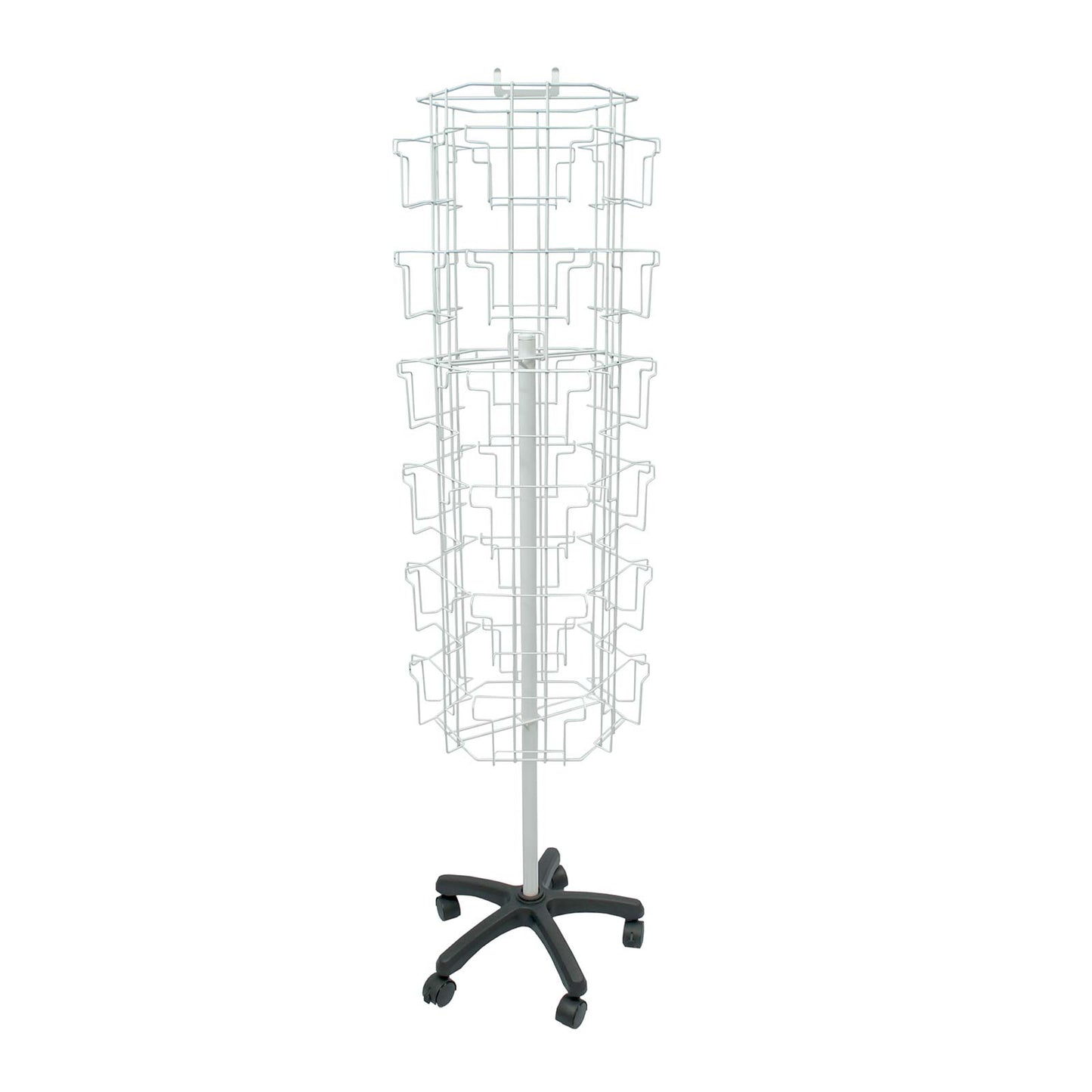 ROTATING FLOOR CARD STAND 48 POCKETS