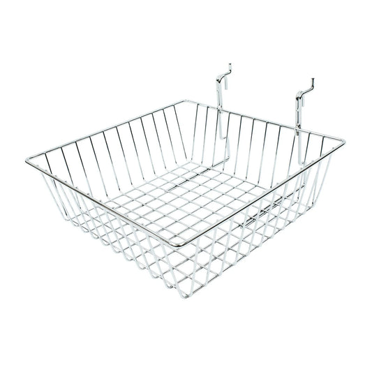 SLATWALL & GRID MESH WALL HANGING BASKET