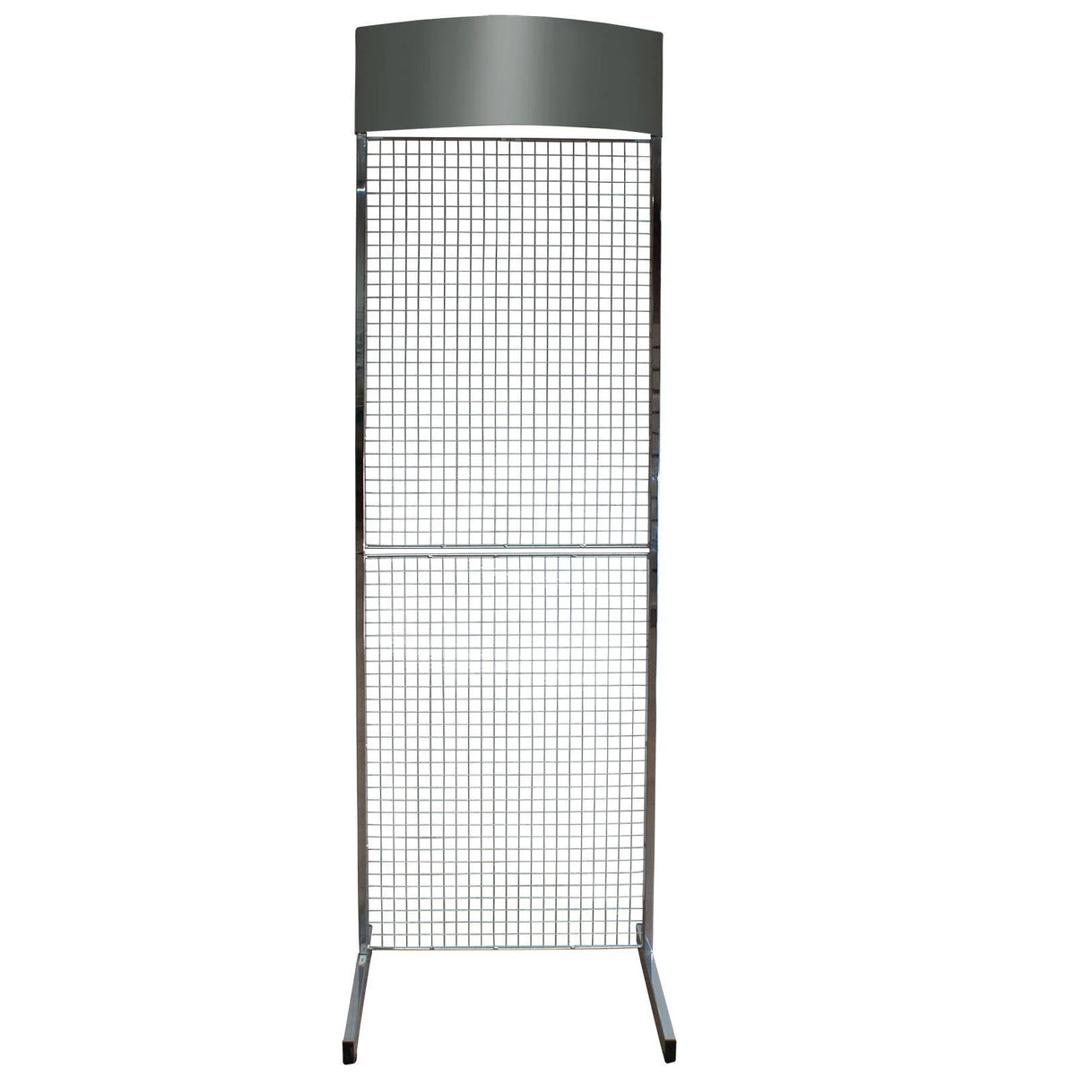 MESH PANEL FLOOR STAND WITH SINGLE PRONG HOOKS