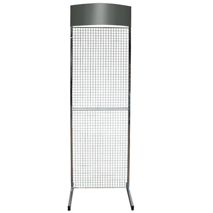 MESH PANEL FLOOR STAND WITH SINGLE PRONG HOOKS