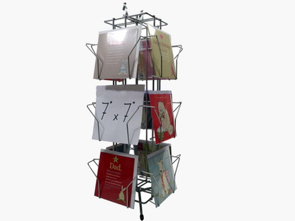 GREETING CARD STAND COUNTER DISPLAY 12 POCKETS